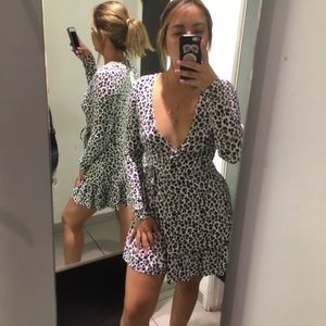 H&M leopard print dress